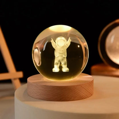 LED Crystal Ball Lamp 3D