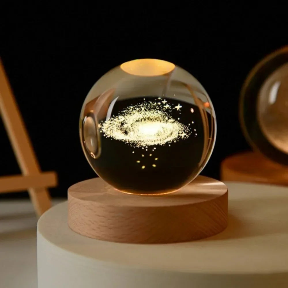 LED Crystal Ball Lamp 3D