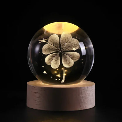 LED Crystal Ball Lamp 3D