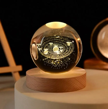 LED Crystal Ball Lamp 3D