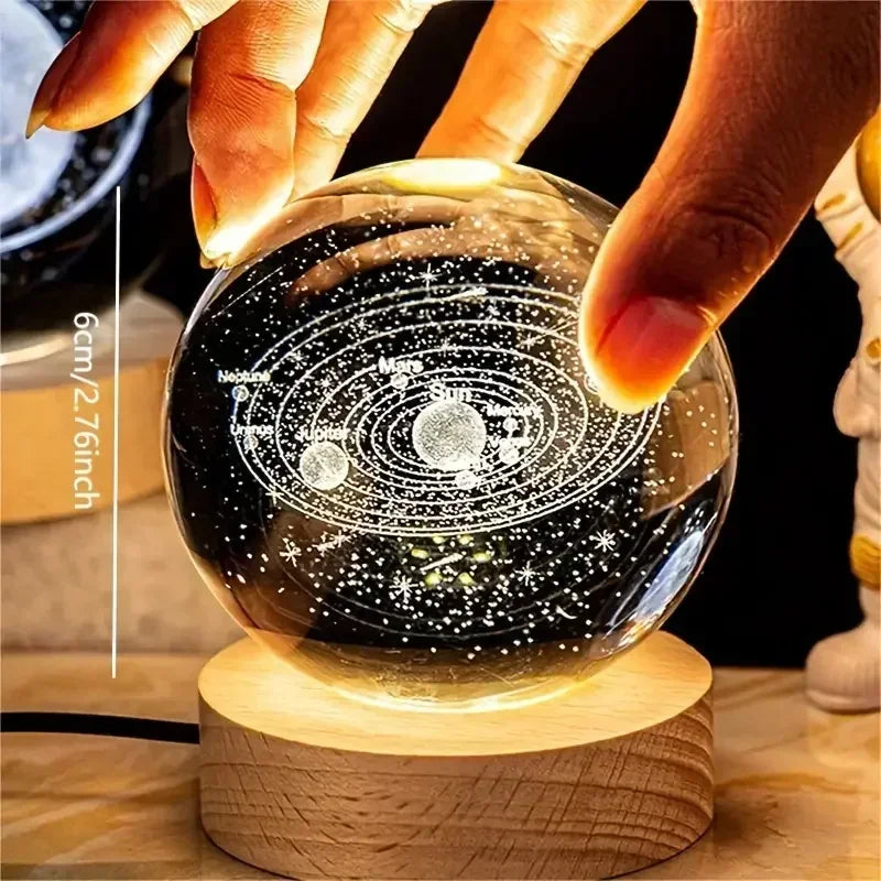 LED Crystal Ball Lamp 3D