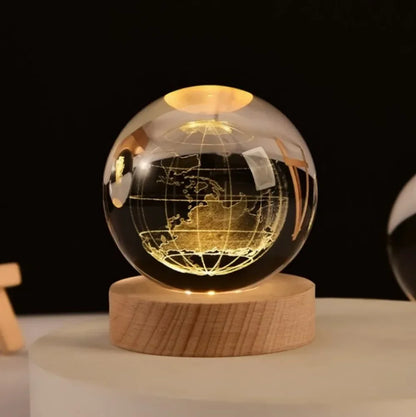 LED Crystal Ball Lamp 3D